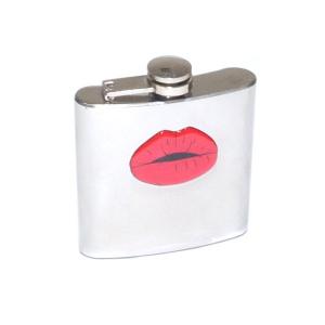 6oz Lips Design Personalised Hip Flask